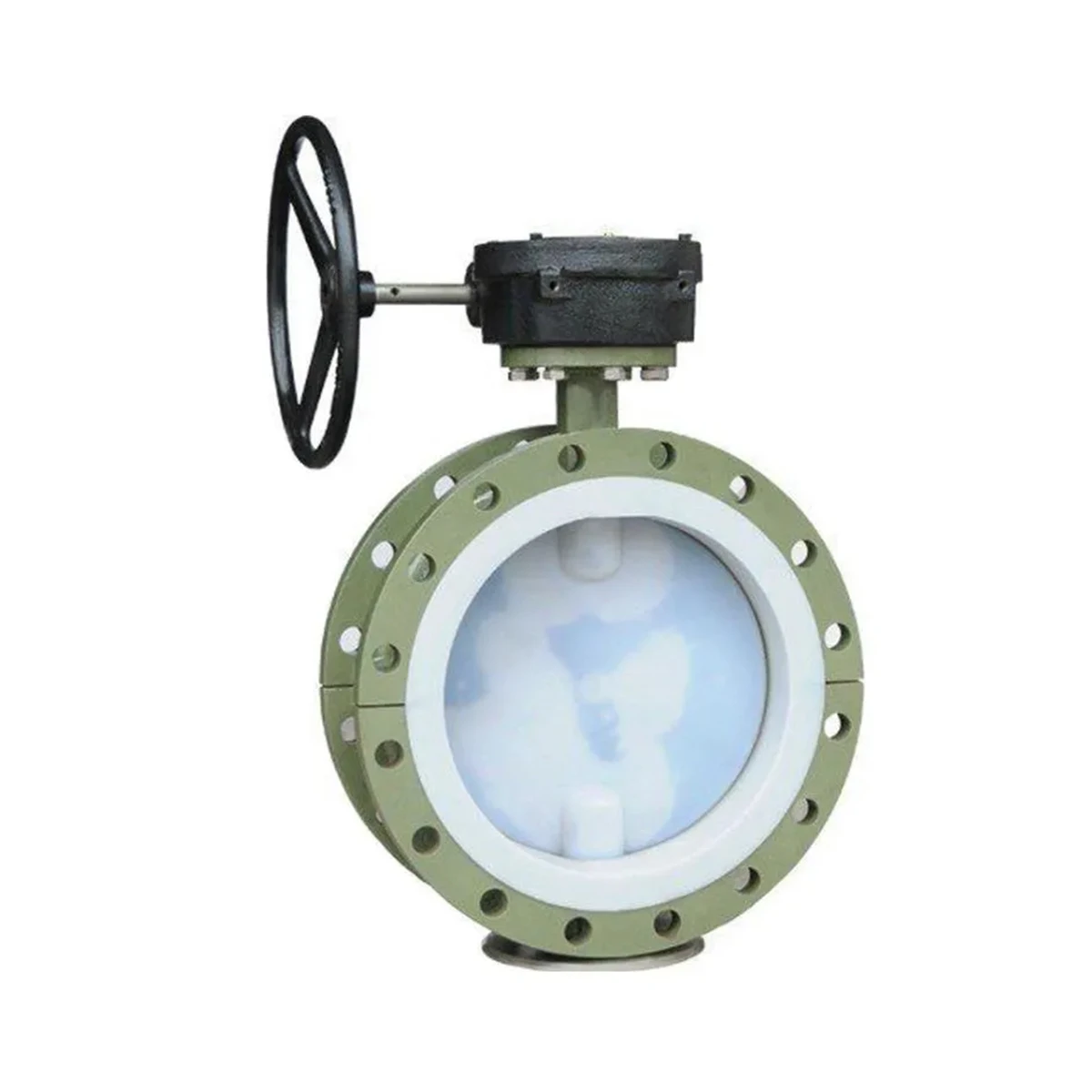 V&aacute;lvula borboleta revestida com flange